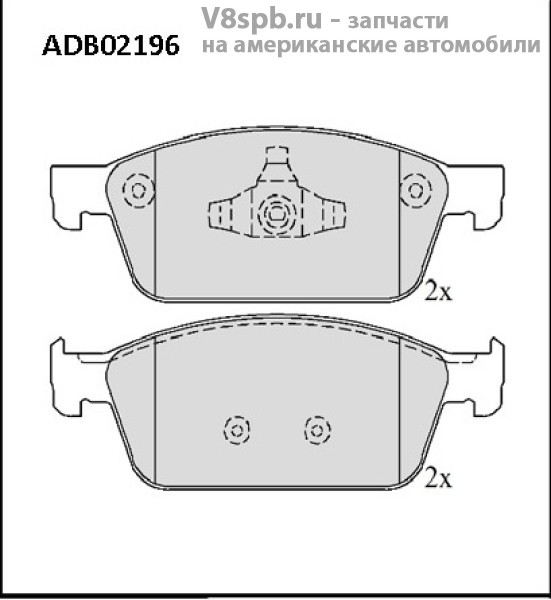 ADB02196 Колодки тормозные,передние ALLIED NIPPON ADB02196 Колодки тормозные,передние ALLIED NIPPON