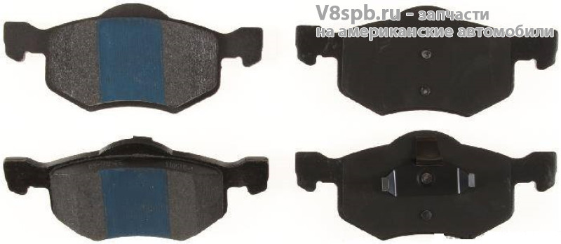 MKD843 Колодки тормозные, передние (при задних барабанных)