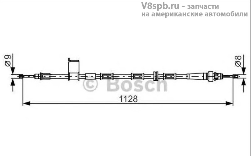 1987482363 Трос стояночного тормоза правый