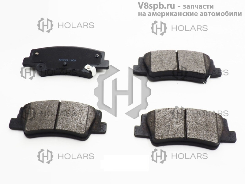 HL0804 Колодки тормозные дисковые,задние Holars