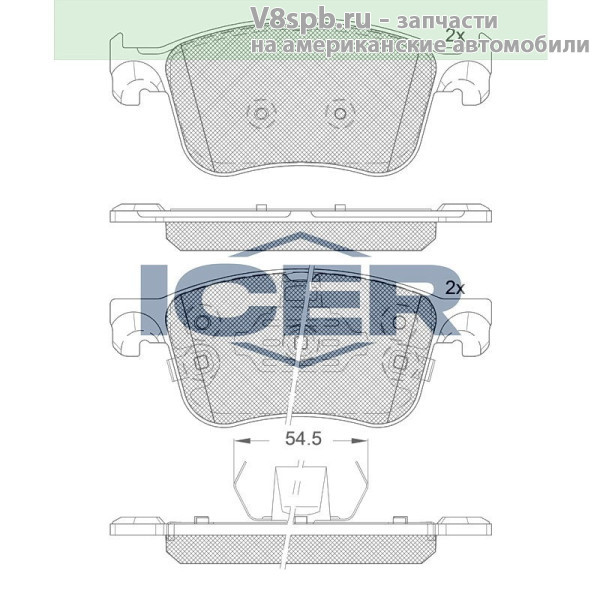 182321 Колодки тормозные,дисковые Icer