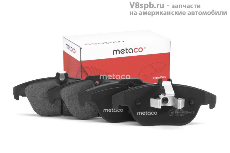 3010052 Колодки тормозные задние дисковые к-кт, Metaco