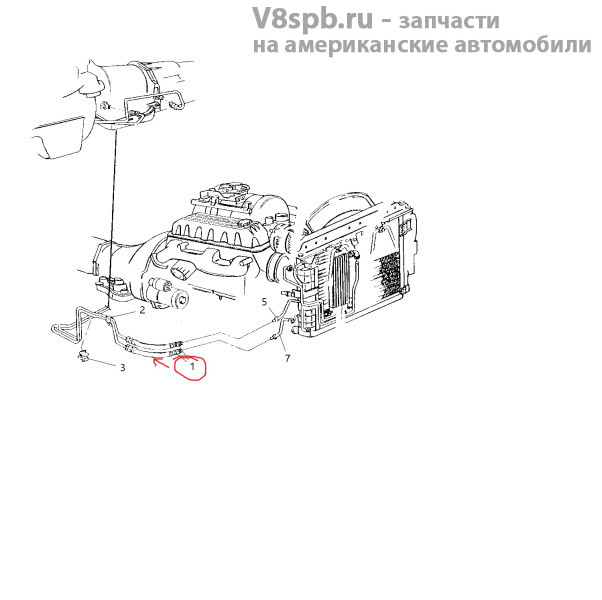 56022348AD Трубка/шланг охлаждения АКПП, давления