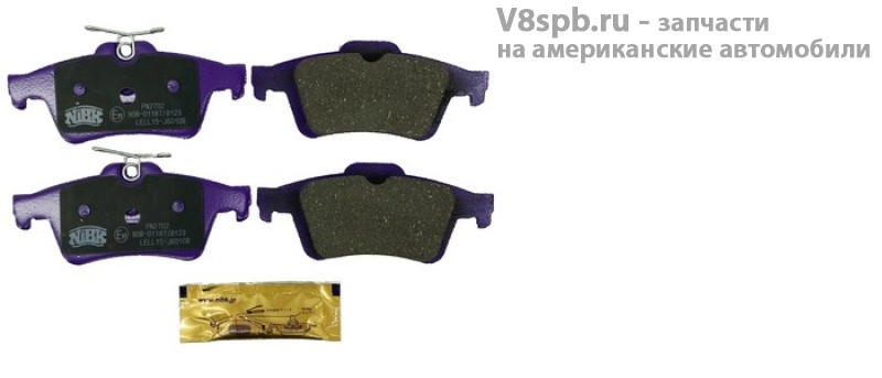 PN2702 Колодки тормозные,дисковые,задние NIBK PN2702 Колодки тормозные,дисковые,задние NIBK
