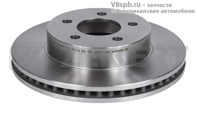BS-5727 Диск тормозной, передний ZEKKERT