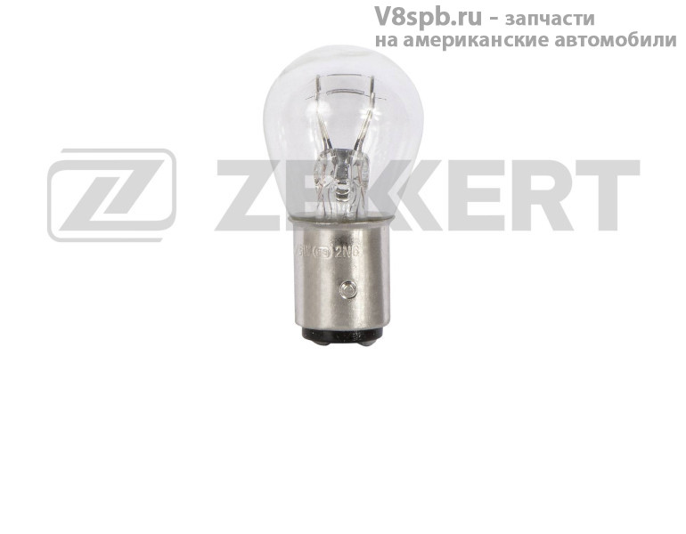 LP1100 Лампа двухнитевая P21/5W, 12V BAY15d Zekkert