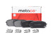 3000551 Колодки тормозные передние Metaco